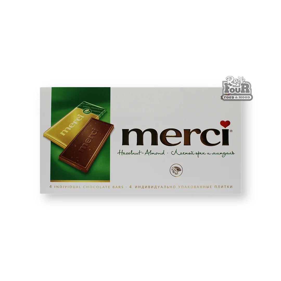 Կաթնային շոկոլադ «Merci» անտառային ընկույզով 100գ